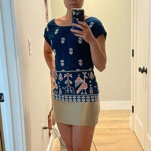 Avian Myth Shift Dress Anthropologie Floreat Size 0P
